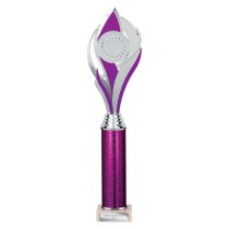 Volcano Tube Trophy | Purple & Silver | 385mm