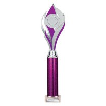 Volcano Tube Trophy | Purple & Silver | 410mm