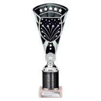 Cobra Star Tube Trophy | Silver & Black | 255mm