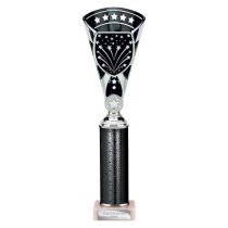 Cobra Star Tube Trophy | Silver & Black | 330mm