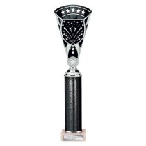 Cobra Star Tube Trophy | Silver & Black | 355mm