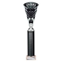 Cobra Star Tube Trophy | Silver & Black | 380mm
