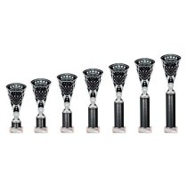 Cobra Star Tube Trophy | Silver & Black | 380mm