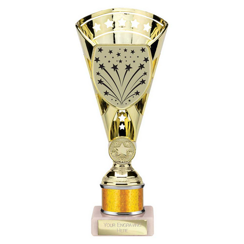 Cobra Star Tube Trophy | Gold | 230mm