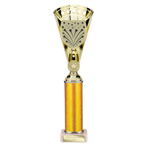 Cobra Star Tube Trophy | Gold | 330mm