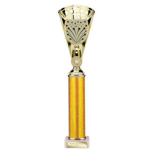 Cobra Star Tube Trophy | Gold | 380mm