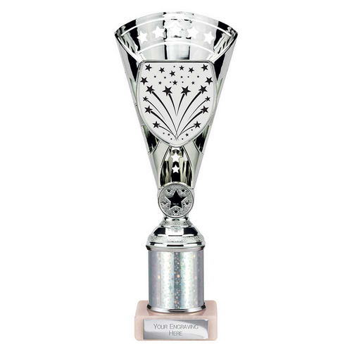 Cobra Star Tube Trophy | Silver | 255mm