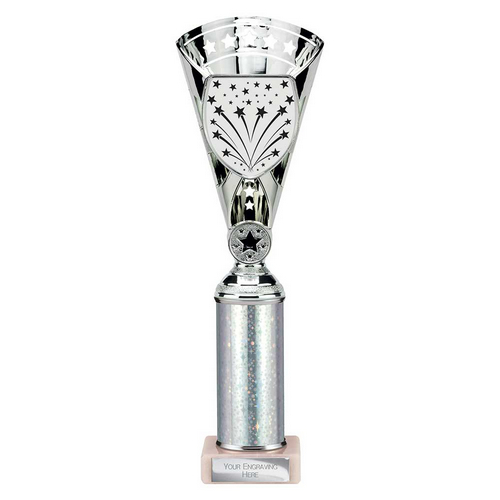 Cobra Star Tube Trophy | Silver | 305mm