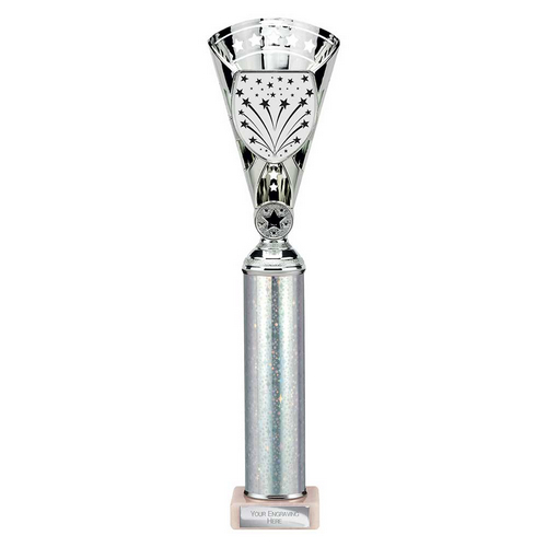 Cobra Star Tube Trophy | Silver | 380mm