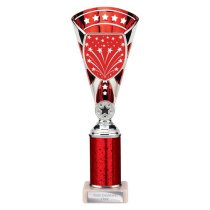 Cobra Star Tube Trophy | Red & Silver | 280mm