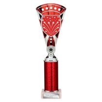 Cobra Star Tube Trophy | Red & Silver | 305mm