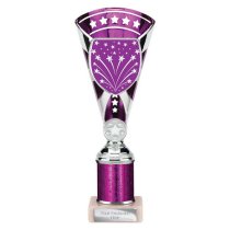 Cobra Star Tube Trophy | Purple & Silver | 255mm