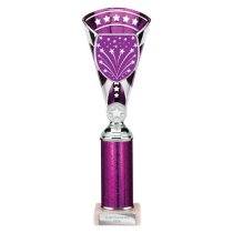 Cobra Star Tube Trophy | Purple & Silver | 305mm