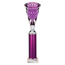 Cobra Star Tube Trophy | Purple & Silver | 355mm