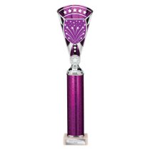 Cobra Star Tube Trophy | Purple & Silver | 380mm
