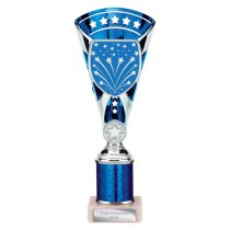 Cobra Star Tube Trophy | Blue & Silver | 255mm