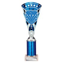 Cobra Star Tube Trophy | Blue & Silver | 280mm