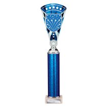Cobra Star Tube Trophy | Blue & Silver | 380mm