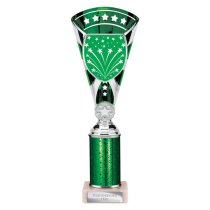 Cobra Star Tube Trophy | Green & Silver | 280mm