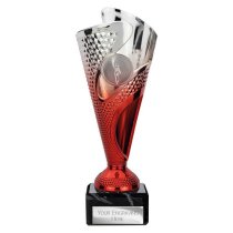 Rodeo Trophy | Red & Silver | 195mm