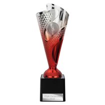 Rodeo Trophy | Red & Silver | 215mm
