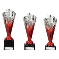 Rodeo Trophy | Red & Silver | 215mm