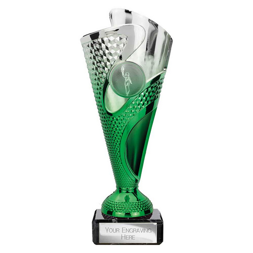 Rodeo Trophy | Green & Silver | 185mm