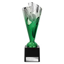 Rodeo Trophy | Green & Silver | 215mm