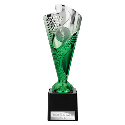 Rodeo Trophy | Green & Silver | 215mm