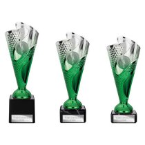 Rodeo Trophy | Green & Silver | 215mm