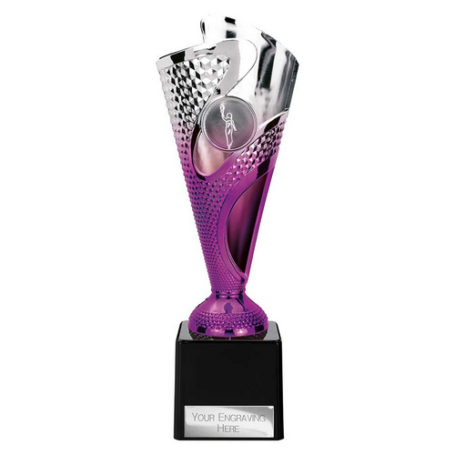 Rodeo Trophy | Purple & Silver | 215mm