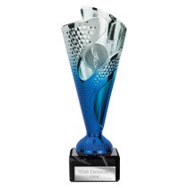 Rodeo Trophy | Blue & Silver | 195mm