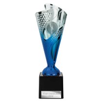 Rodeo Trophy | Blue & Silver | 215mm