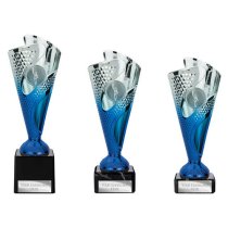 Rodeo Trophy | Blue & Silver | 215mm
