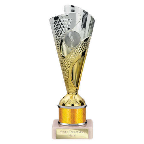 Rodeo Tube Trophy | Gold & Silver | 215mm