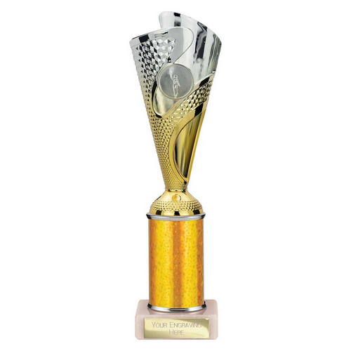 Rodeo Tube Trophy | Gold & Silver | 265mm