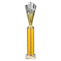 Rodeo Tube Trophy | Gold & Silver | 365mm