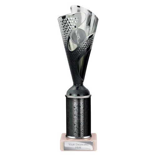 Rodeo Tube Trophy | Black & Silver | 265mm