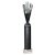 Rodeo Tube Trophy | Black & Silver | 365mm - TR25611G