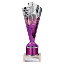 Rodeo Tube Trophy | Purple & Silver | 215mm