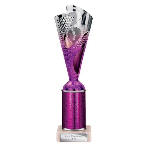 Rodeo Tube Trophy | Purple & Silver | 265mm