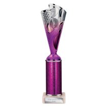 Rodeo Tube Trophy | Purple & Silver | 290mm