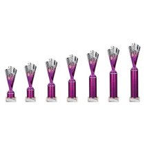Rodeo Tube Trophy | Purple & Silver | 365mm