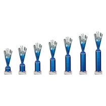Rodeo Tube Trophy | Blue & Silver | 365mm