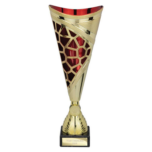 Vivid Trophy | Gold & Red | 340mm