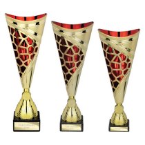 Vivid Trophy | Gold & Red | 340mm
