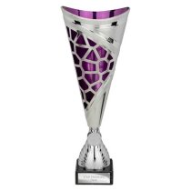 Vivid Trophy | Silver & Purple | 340mm