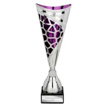 Vivid Trophy | Silver & Purple | 365mm