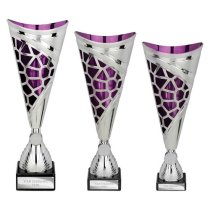 Vivid Trophy | Silver & Purple | 365mm