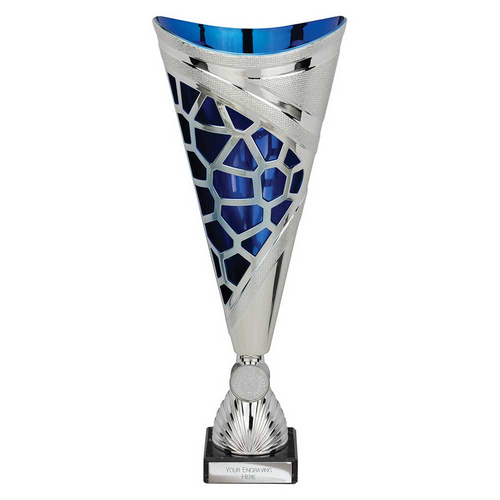 Vivid Trophy | Silver & Blue | 320mm